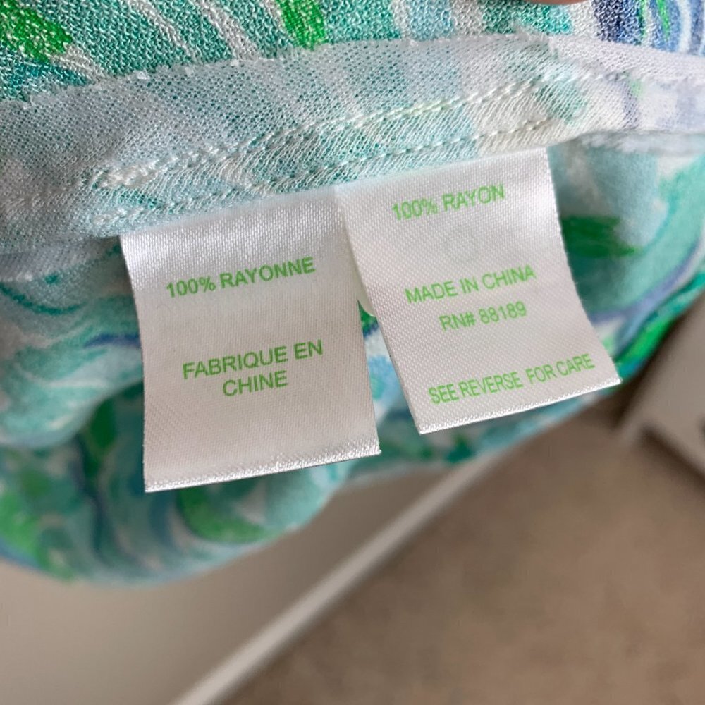 Lilly Pulitzer Achelle Swing Dress - XS - Agate Green Lazy River Print - Picture 4 of 7